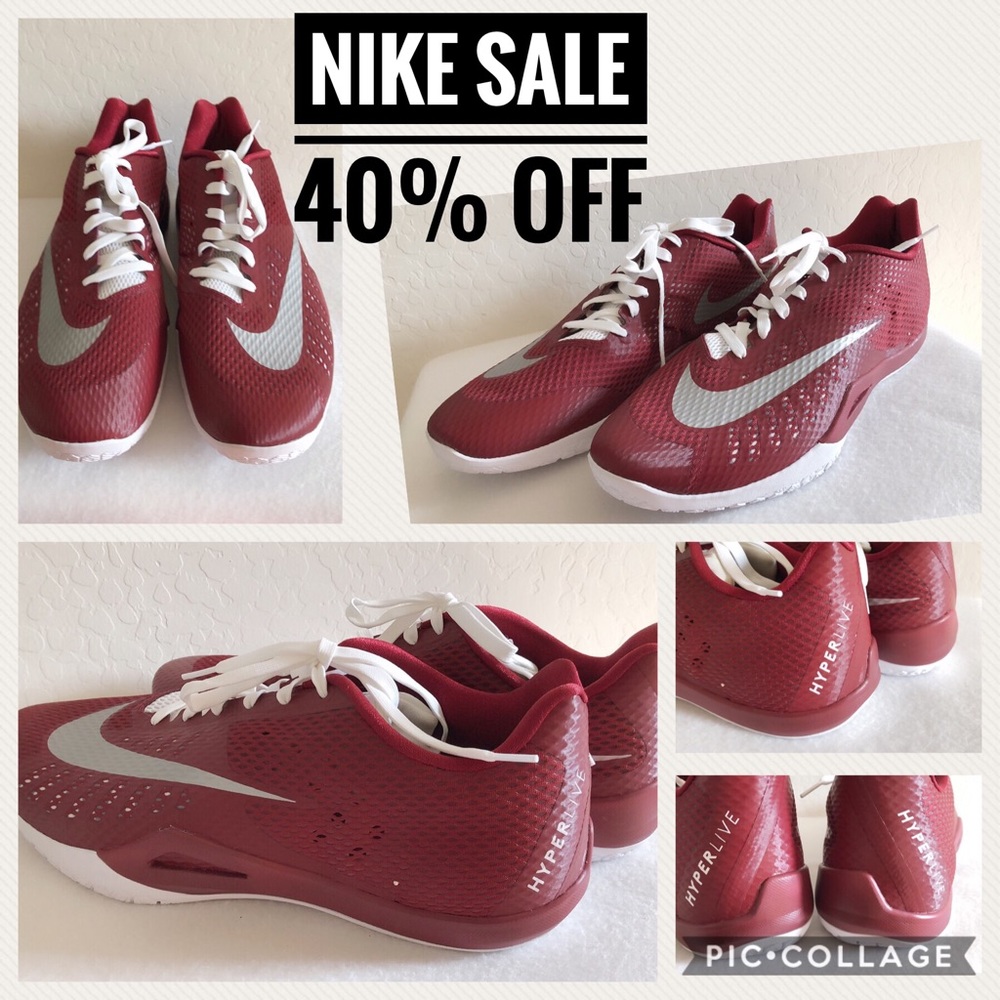 Nike Men's HYPERLIVE TB Basketball Shoes Sneakers - Picture 1 of 7